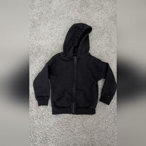 Primark Boys Black Zip Up Hoodie Size 4-5 Years